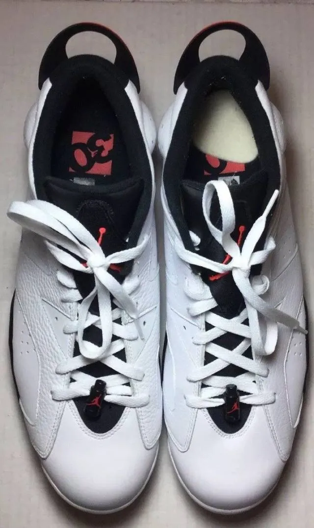 Nike air jordan 6 retro low 304401-123 white/infrared 23/bla