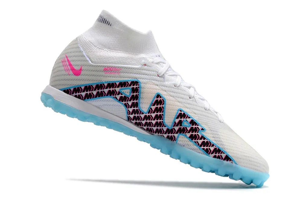 Nike Air Zoom Mercurial Superfly 9 Elite Turf Blast Pack - White/Blue/Laser Pink