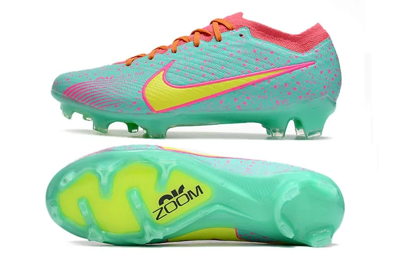 Nike Air Zoom Mercurial Vapor 15 Elite FG - Green/Yellow/Pink
