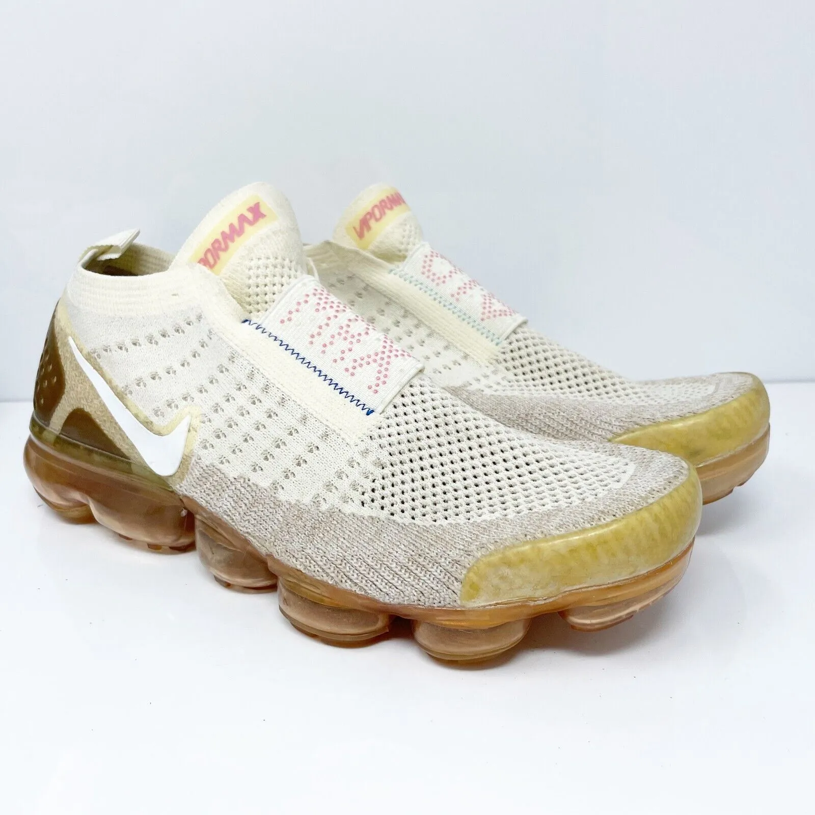 Nike Mens Air Vapormax FK Moc 2 AH7006-300 Beige Running Shoes Sneakers Size 7