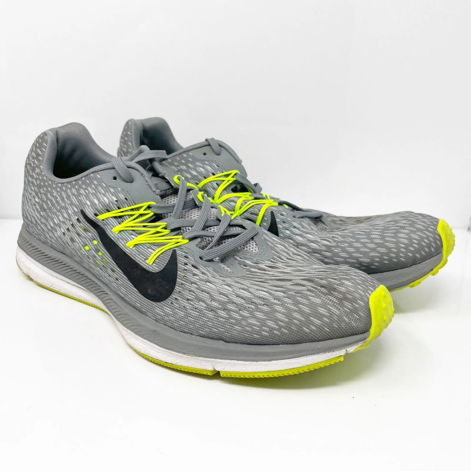 Nike Mens Air Zoom Winflo 5 AA7406-011 Gray Running Shoes Sneakers Size 12