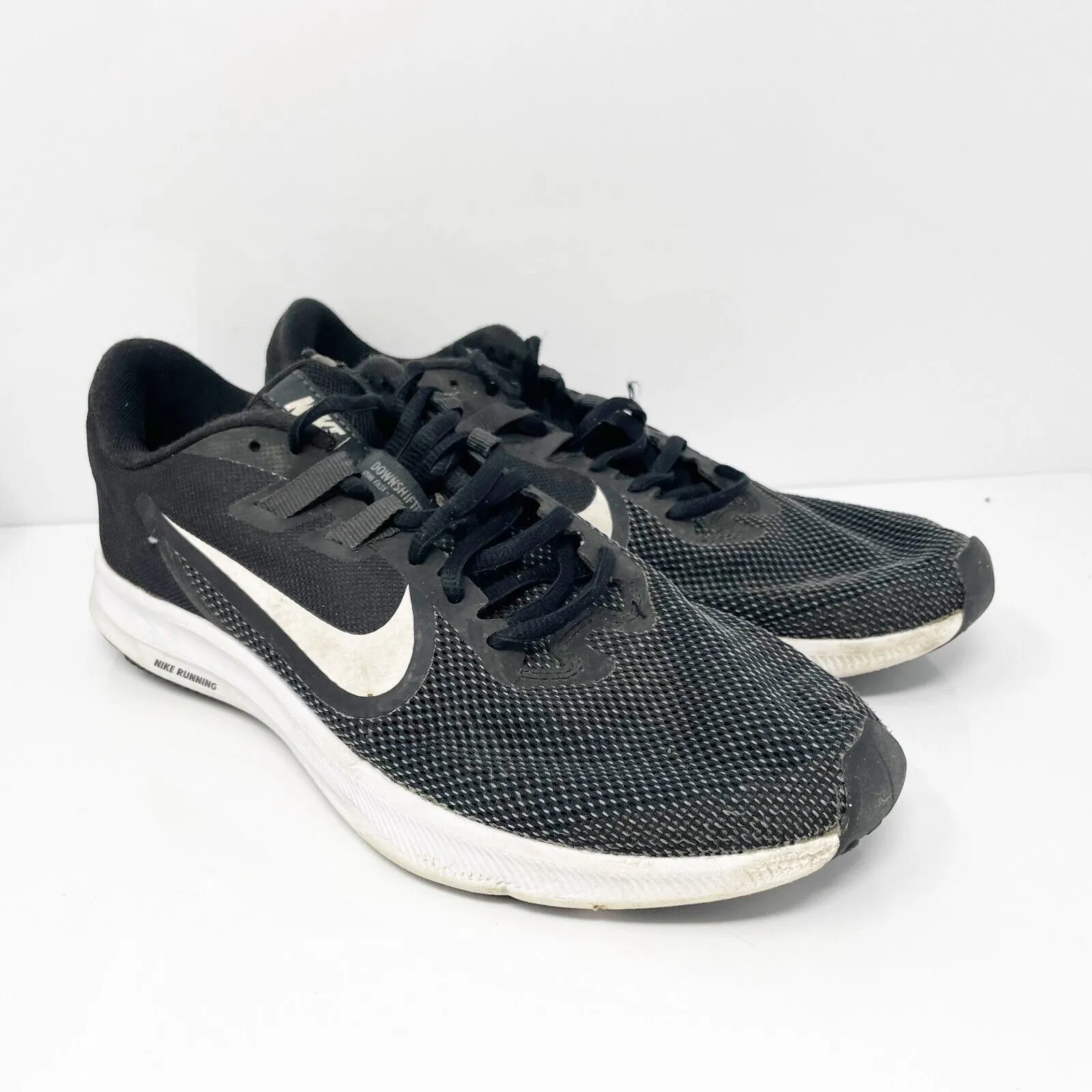 Nike Mens Downshifter 9 AQ7481-002 Black Running Shoes Sneakers Size 7.5