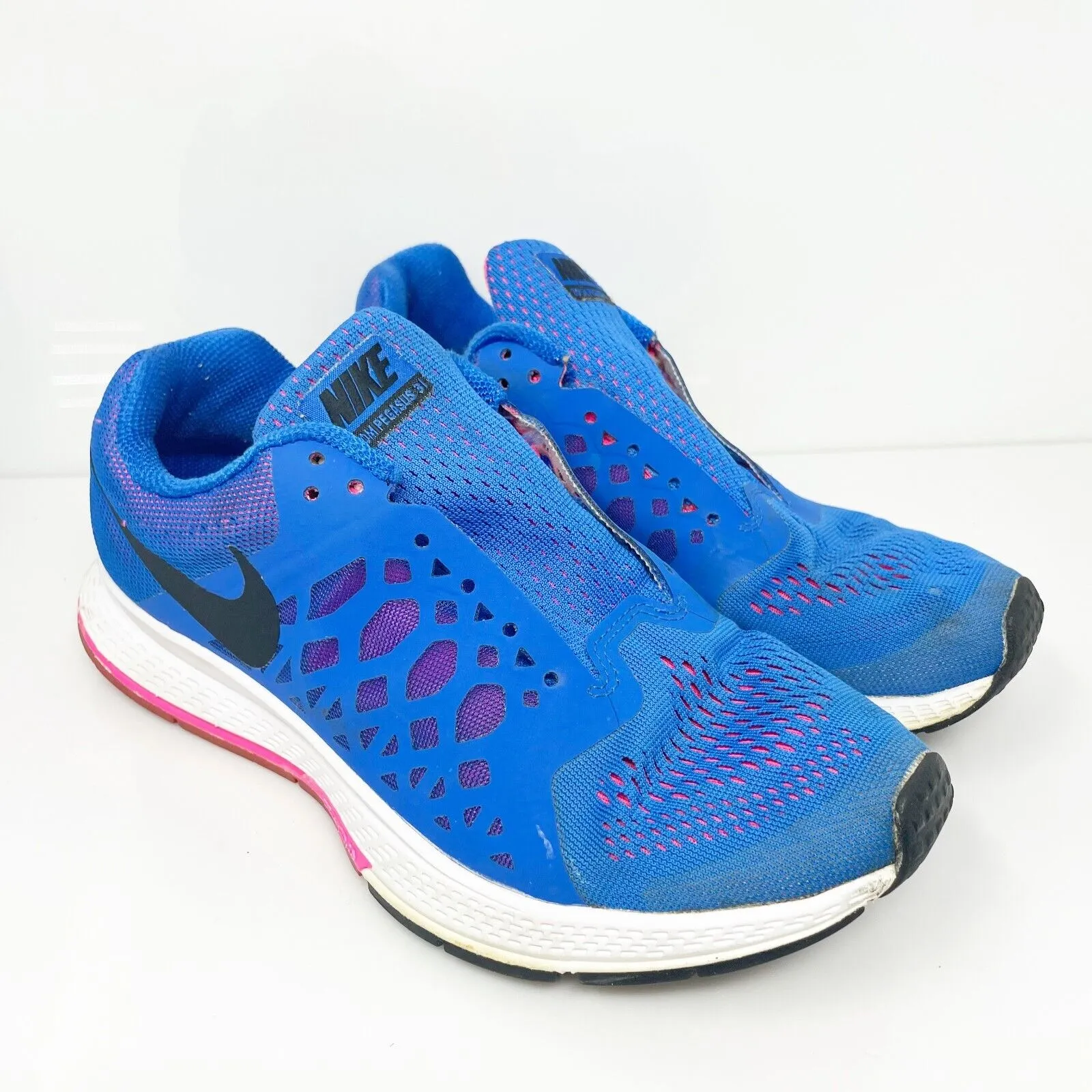 Nike Womens Air Zoom Pegasus 31 654486-400 Blue Running Shoes Sneakers Size 8