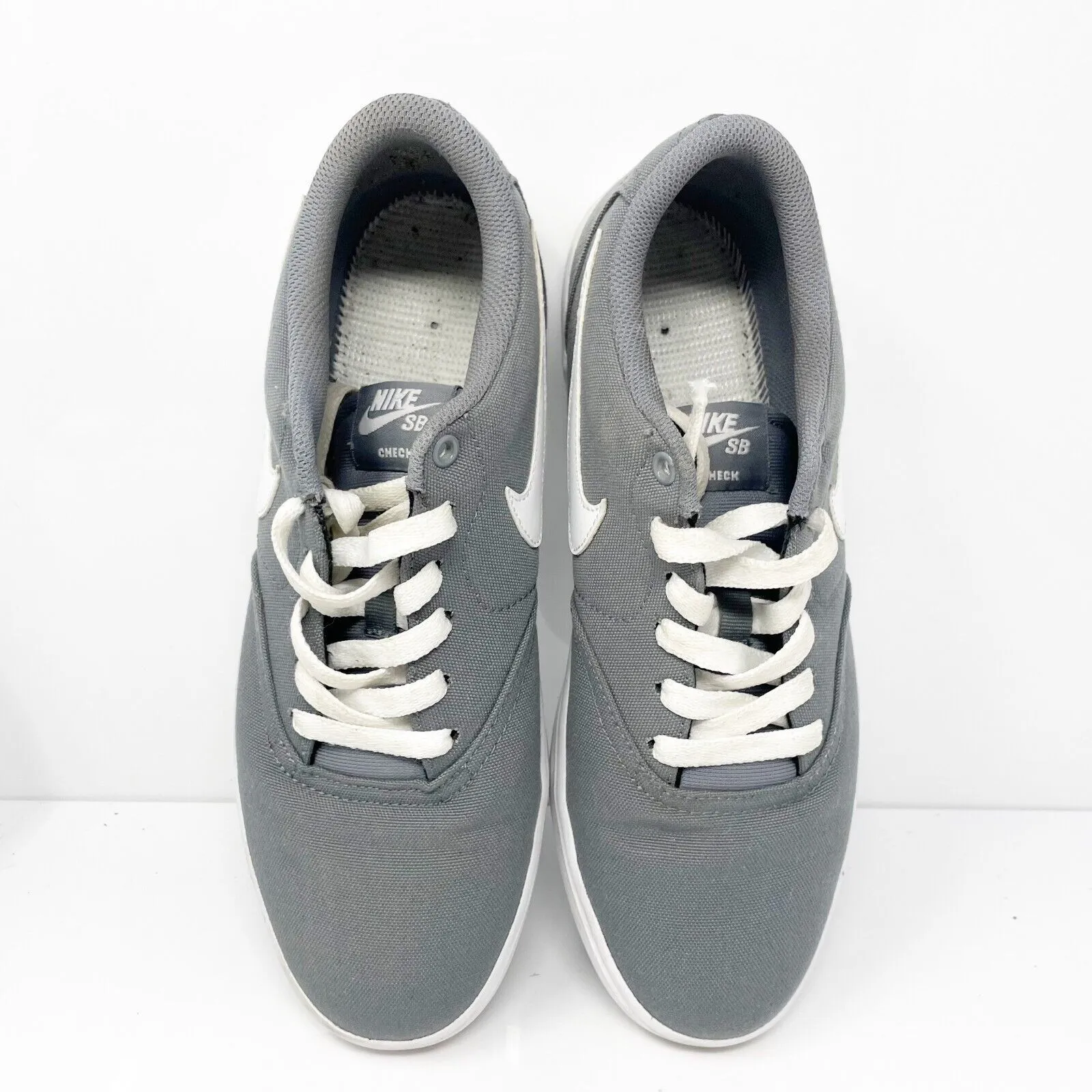 Nike Womens SB Check Solarsoft 921463-011 Gray Casual Shoes Sneakers Size 9