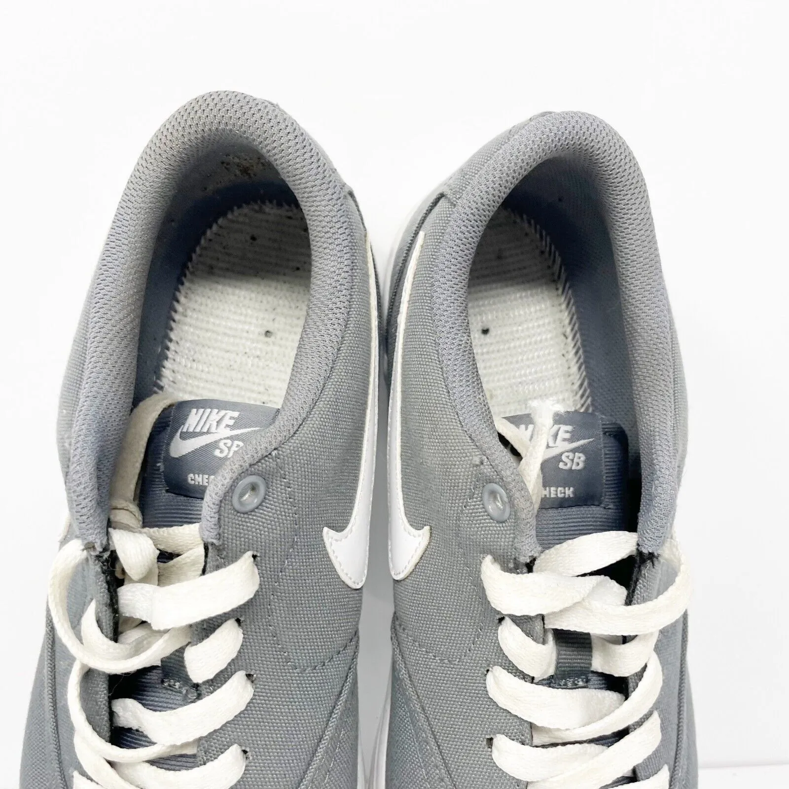 Nike Womens SB Check Solarsoft 921463-011 Gray Casual Shoes Sneakers Size 9