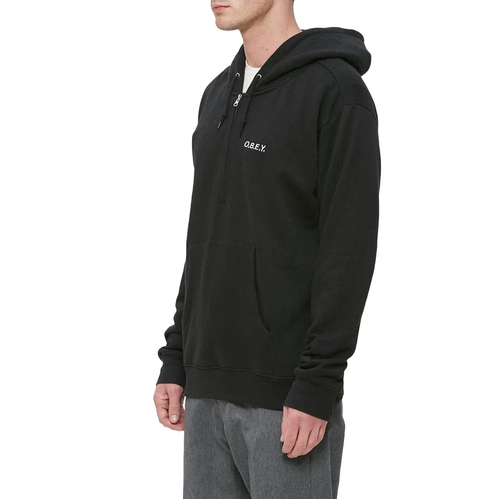 OBEY ENNET ANORAK PULLOVER // BLACK