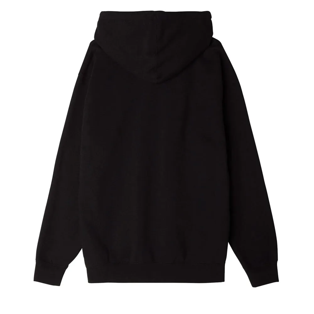 OBEY LOWERCASE PULLOVER HOOD // BLACK