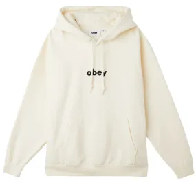 OBEY LOWERCASE PULLOVER HOOD // UNBLEACHED