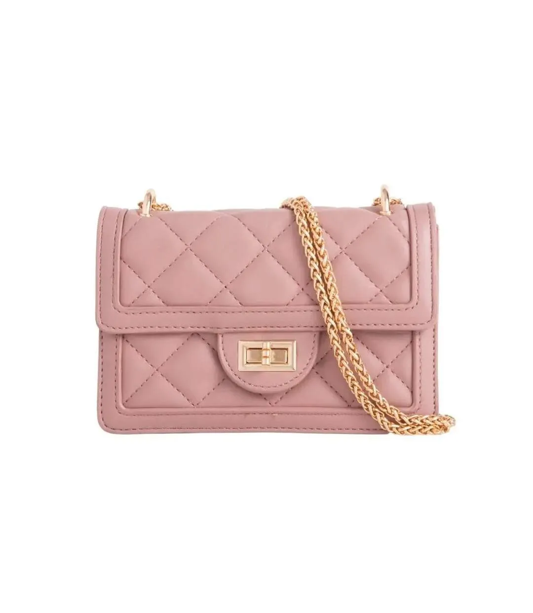 Ola quilted crossbody bag one size dark pink Where´s That From