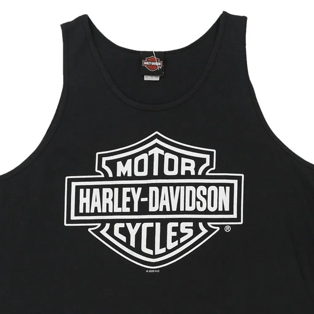 Outer Banks, North Carolina Harley Davidson Graphic Vest - XL Black Cotton