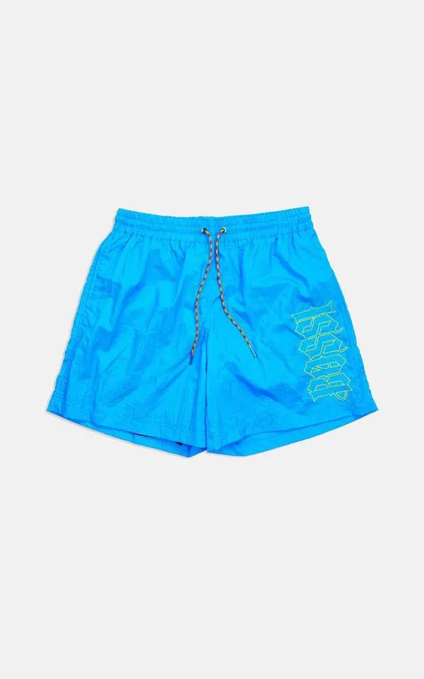 Outline Short - Columbia Blue