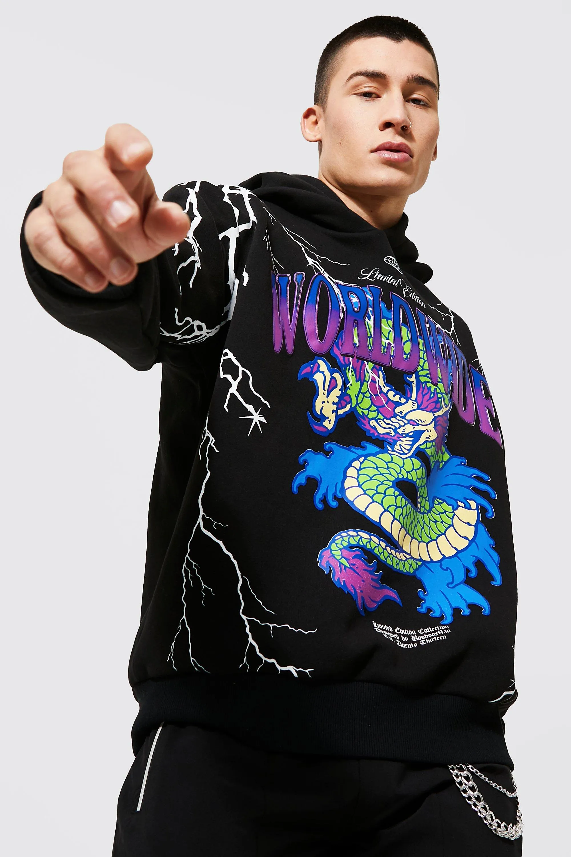 Oversized Worldwide Hoodie