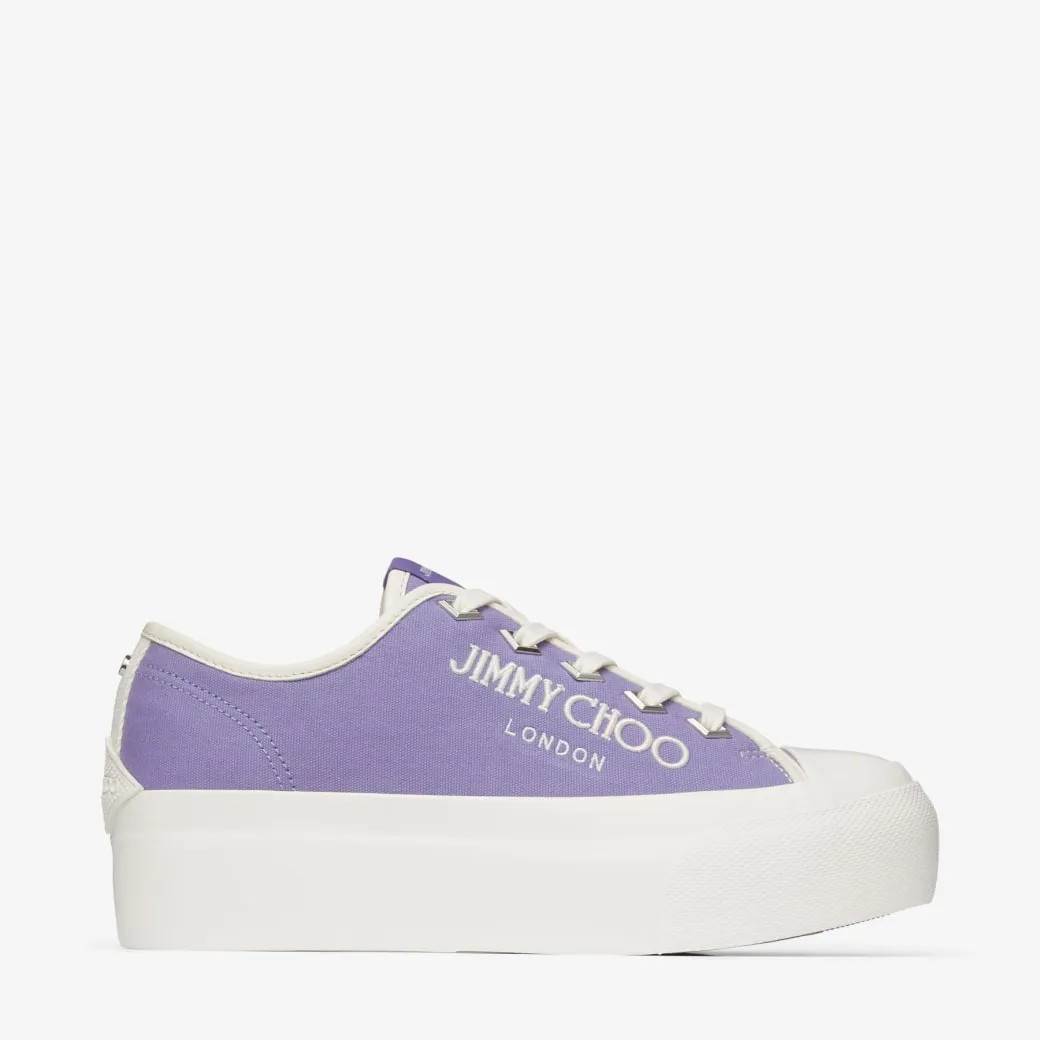 Palma Maxi/f Tanzanite Canvas Platform Trainers