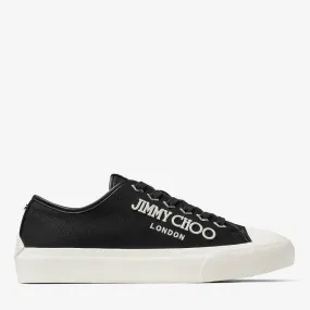 Palma/m Black and Latte Canvas Low-Top Trainers with Embroidered Logo