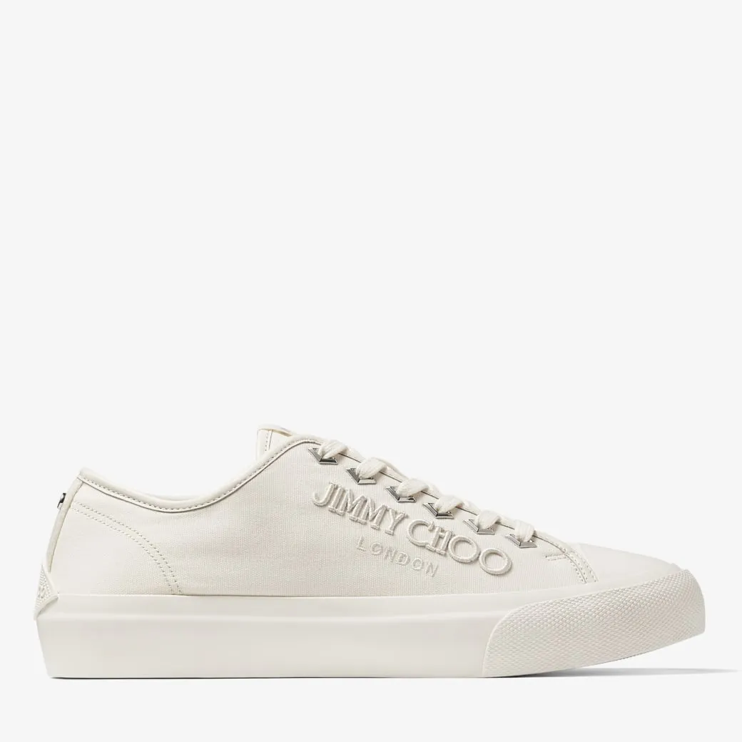 Palma/m Latte Canvas Low-Top Trainers with Embroidered Logo