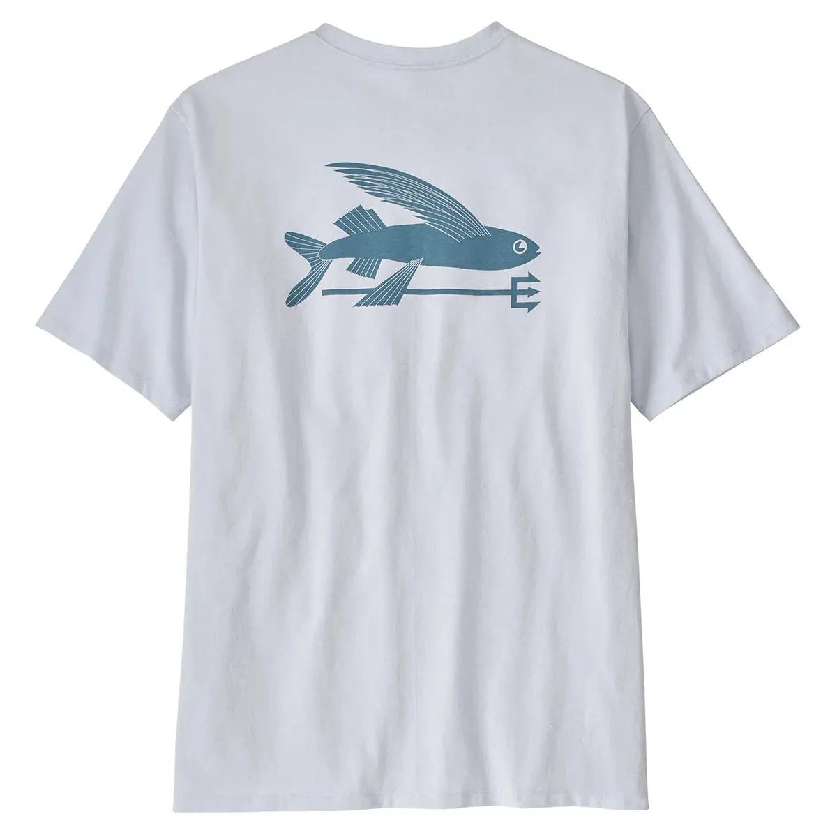 Patagonia Men's Flying Fish Organic Cotton T-Shirt - White