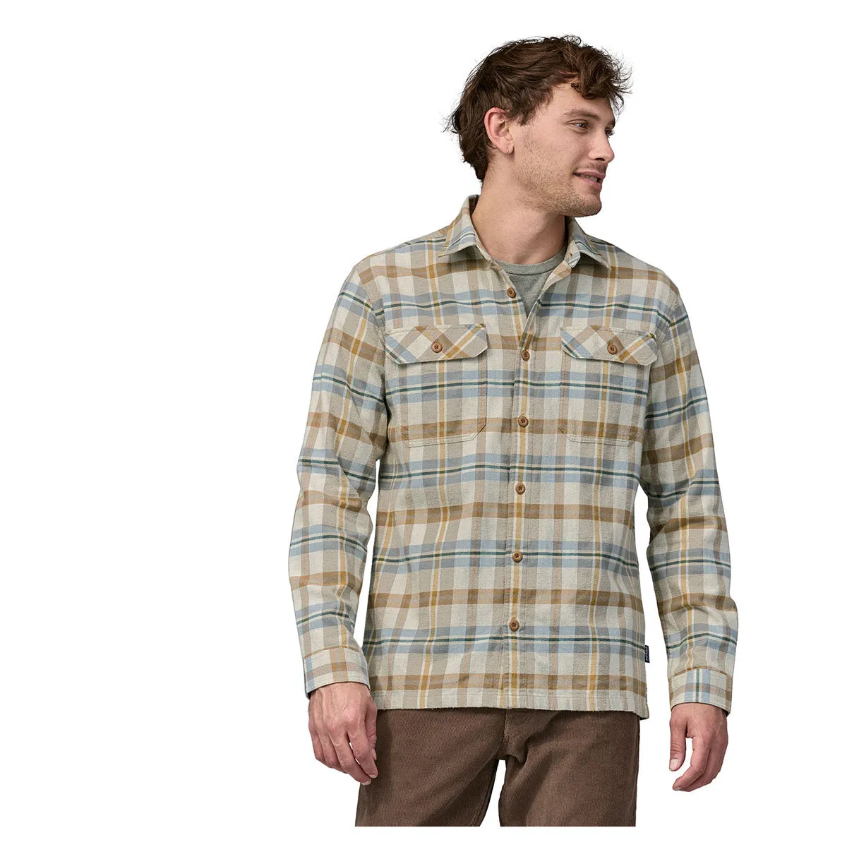 Patagonia Men's Long-Sleeved Organic Cotton Midweight Fjord Flannel Shirt - FINL