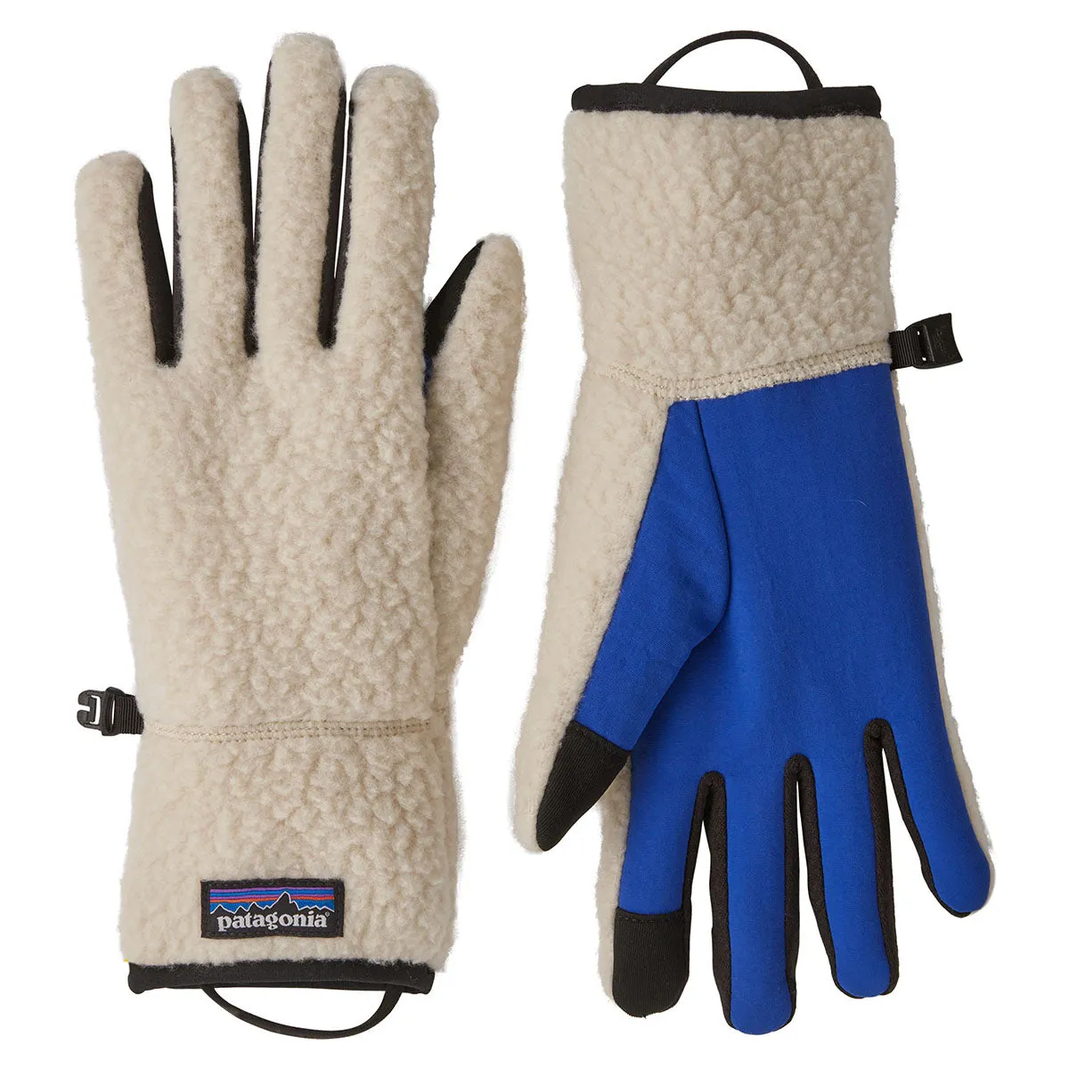 Patagonia Retro Pile Gloves - Dark & Natural