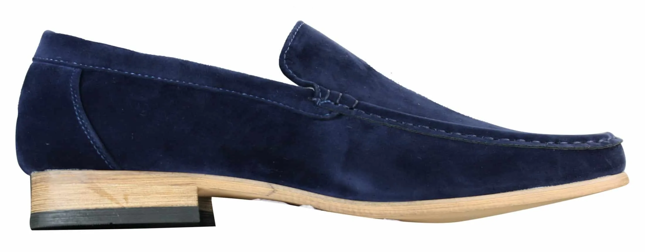 Patron 5588 Mens Smart Casual Slip On Square Suede Shoes Italian