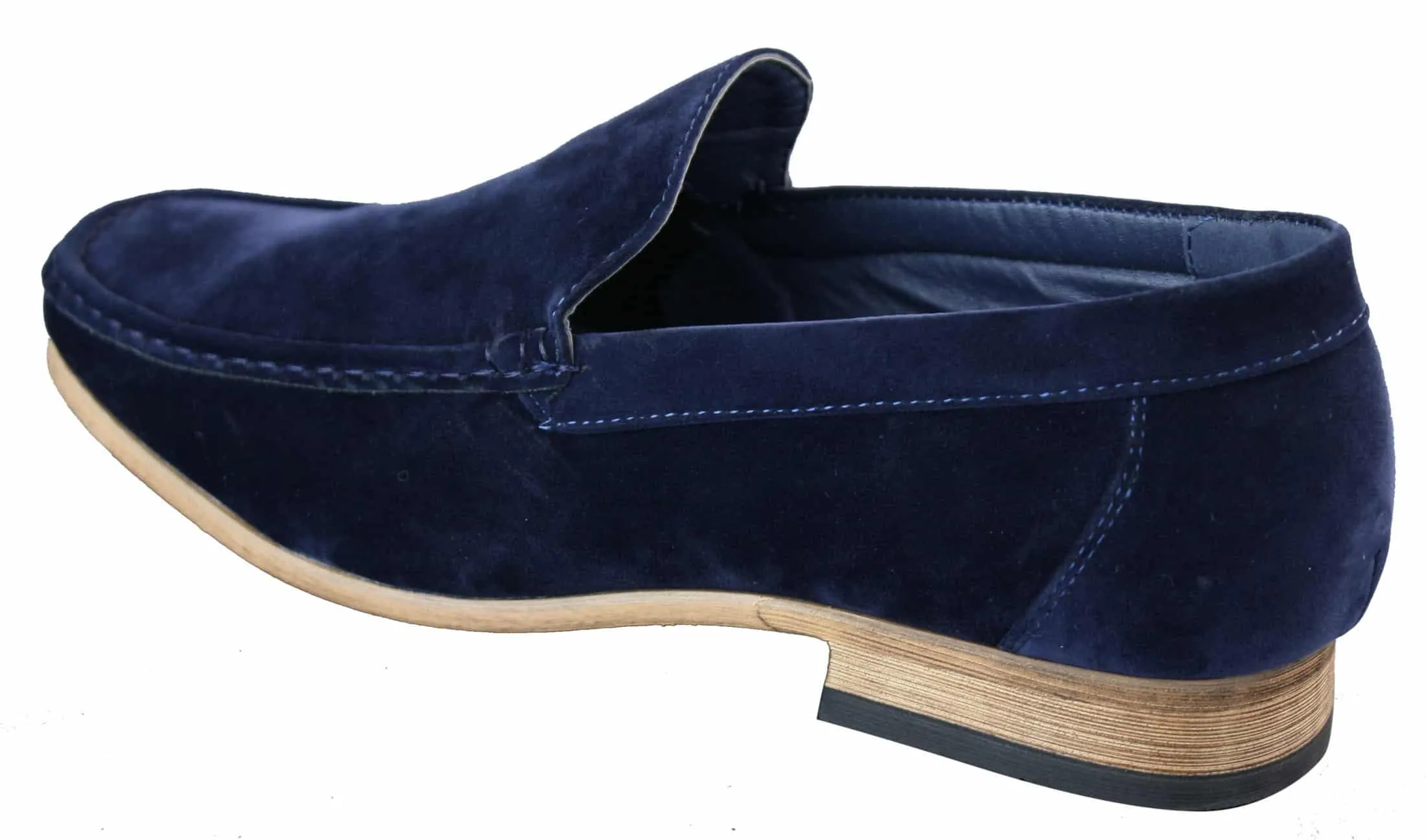 Patron 5588 Mens Smart Casual Slip On Square Suede Shoes Italian