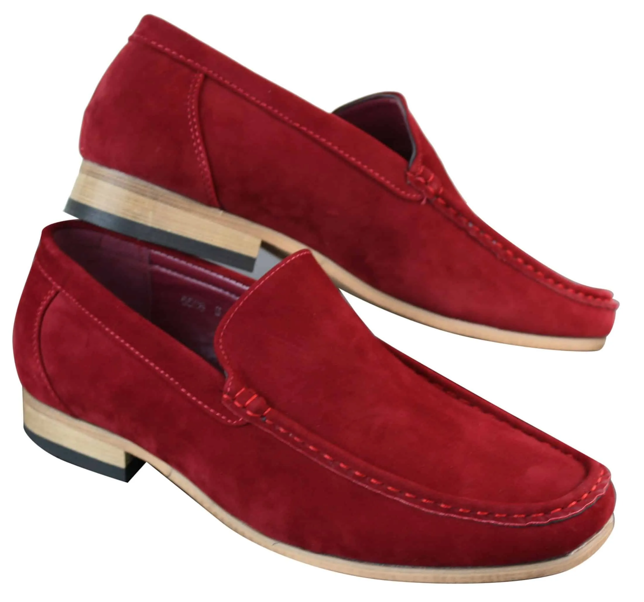 Patron 5588 Mens Smart Casual Slip On Square Suede Shoes Italian