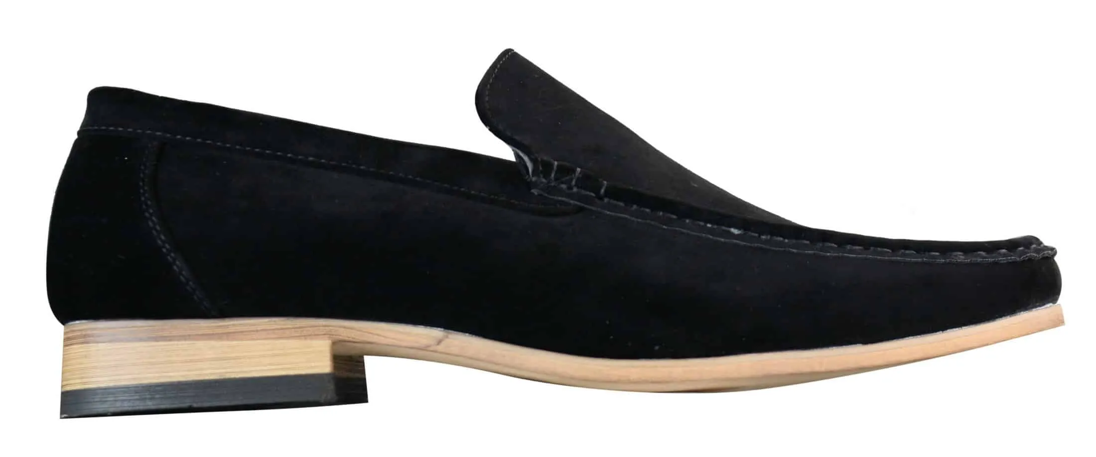 Patron 5588 Mens Smart Casual Slip On Square Suede Shoes Italian