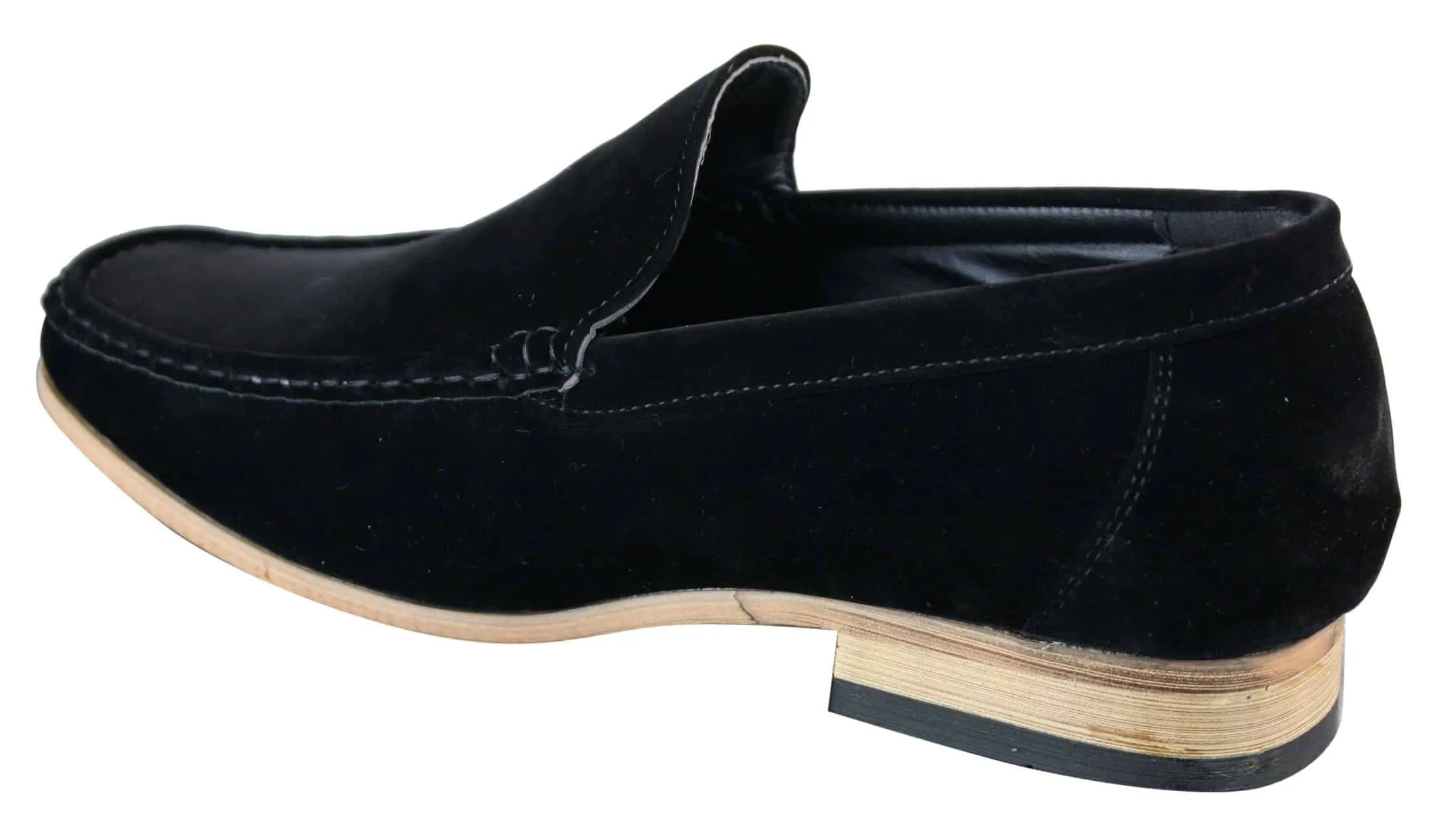 Patron 5588 Mens Smart Casual Slip On Square Suede Shoes Italian