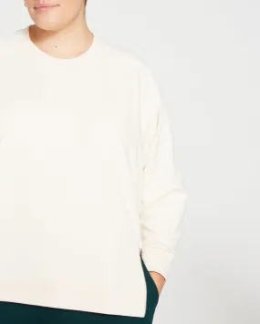 Peachy Terry Side Zip Pullover - Vapor