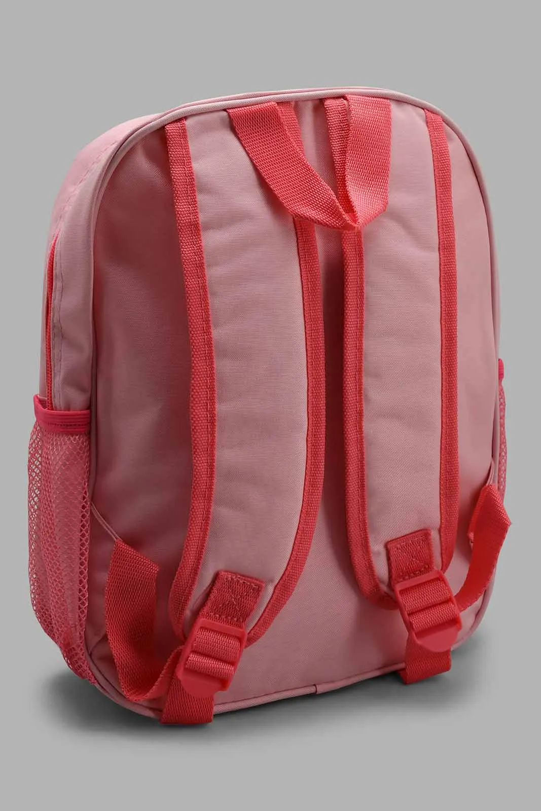 Pink And White Sequin Backpack