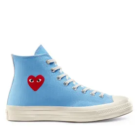 Play Comme des Garons x Converse Chuck Taylor All Star 70' High (Bright Blue)