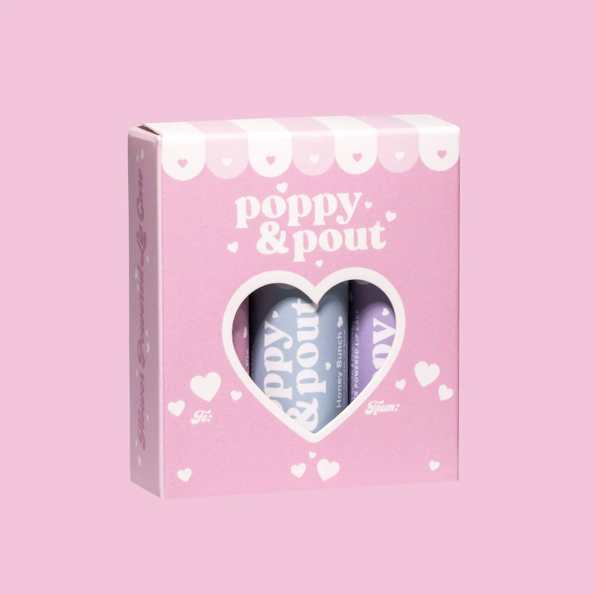 Poppy & Pout Trio Lip Balm Gift Set