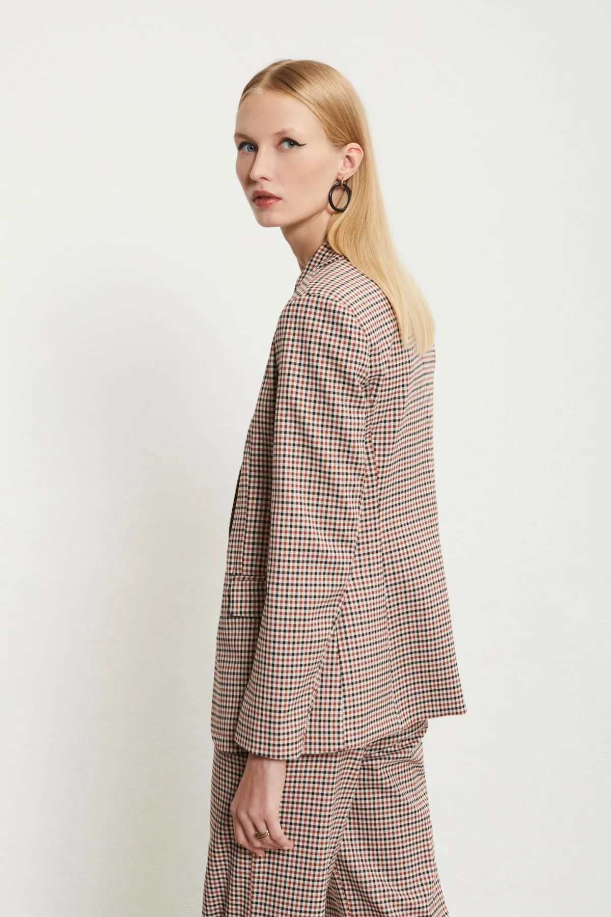Printed check jacket