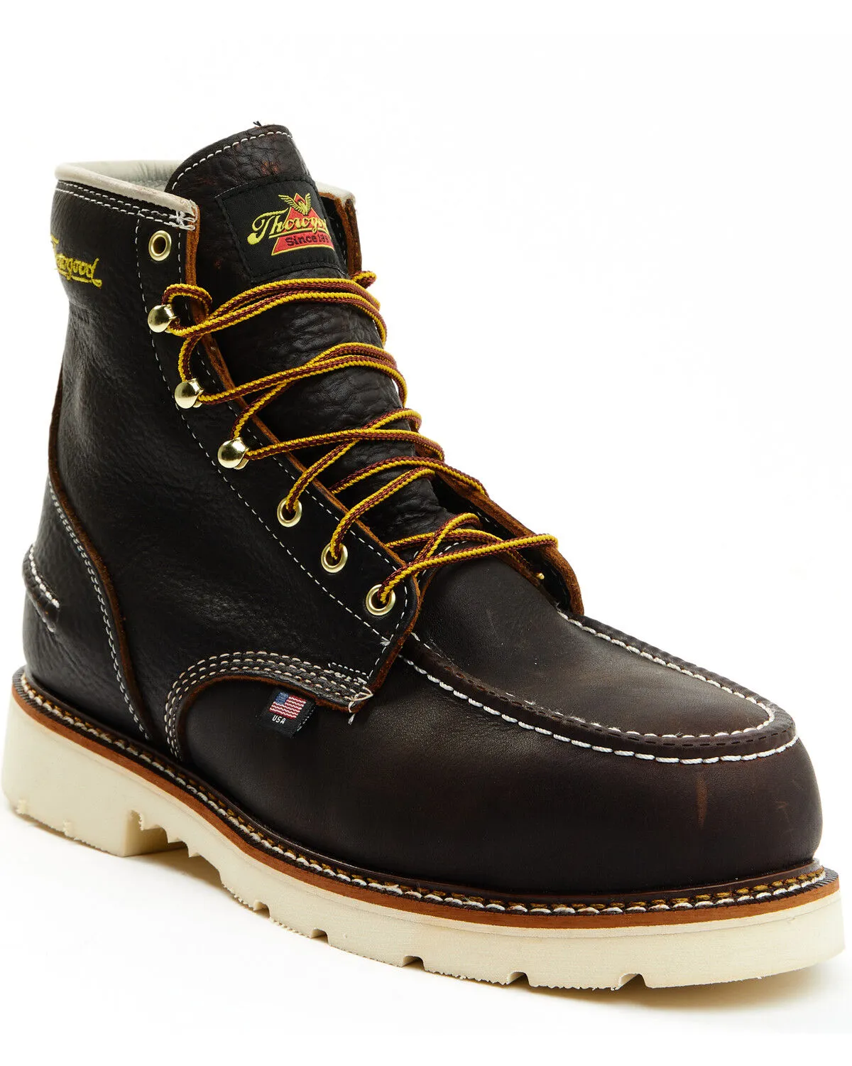 Product Name:  Thorogood Men's Boot Barn Exclusive Briar Pitstop 6" Work Boot - Steel Toe