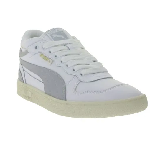 PUMA Ralph Sampson Demi OG baskets en cuir véritable pour femmes et hommes NBA Basketball 371683 05 blanc