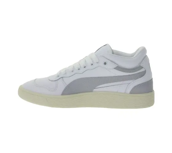 PUMA Ralph Sampson Demi OG baskets en cuir véritable pour femmes et hommes NBA Basketball 371683 05 blanc