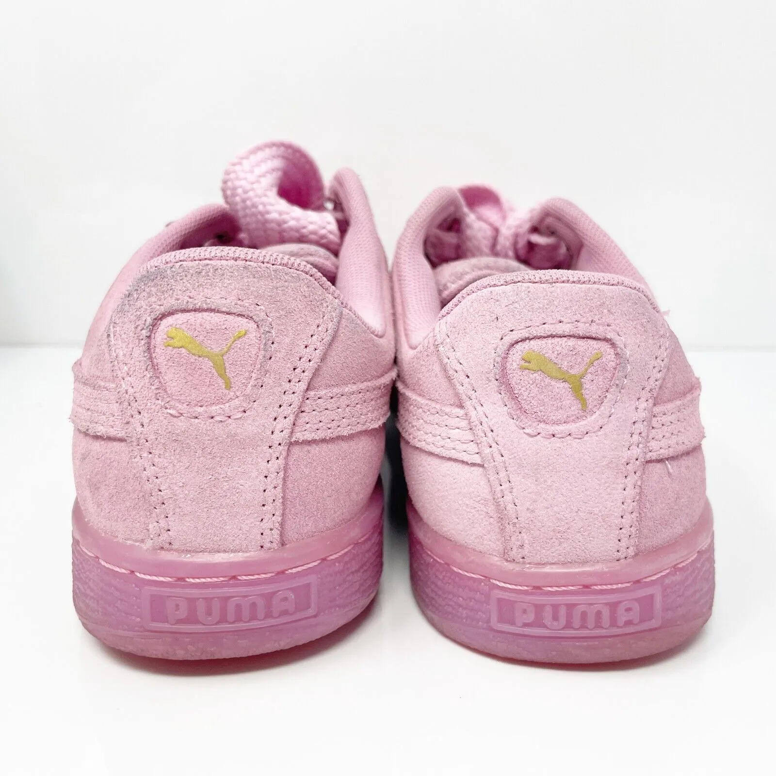 Puma Womens Suede Heart 363229 01 Pink Casual Shoes Sneakers Size 8