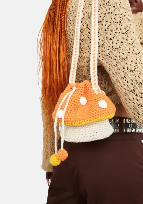 Pumpkin Fantasy Mushroom Crochet Bag-