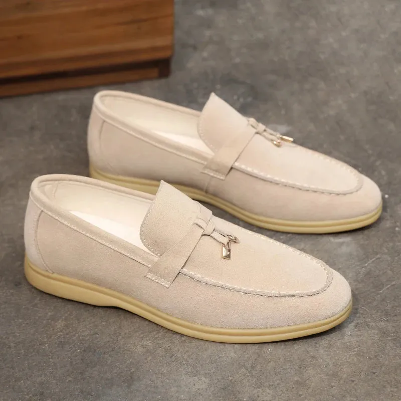 Quentin Renoir Genuine Leather Penny Loafers