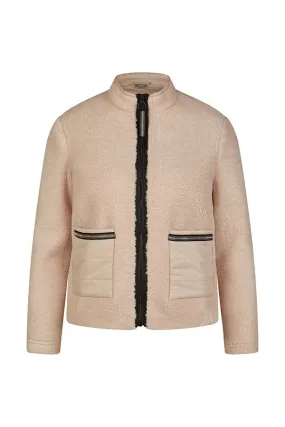 Rabe & LecomteBEIGE SHEARLING ZIPPED JACKET
