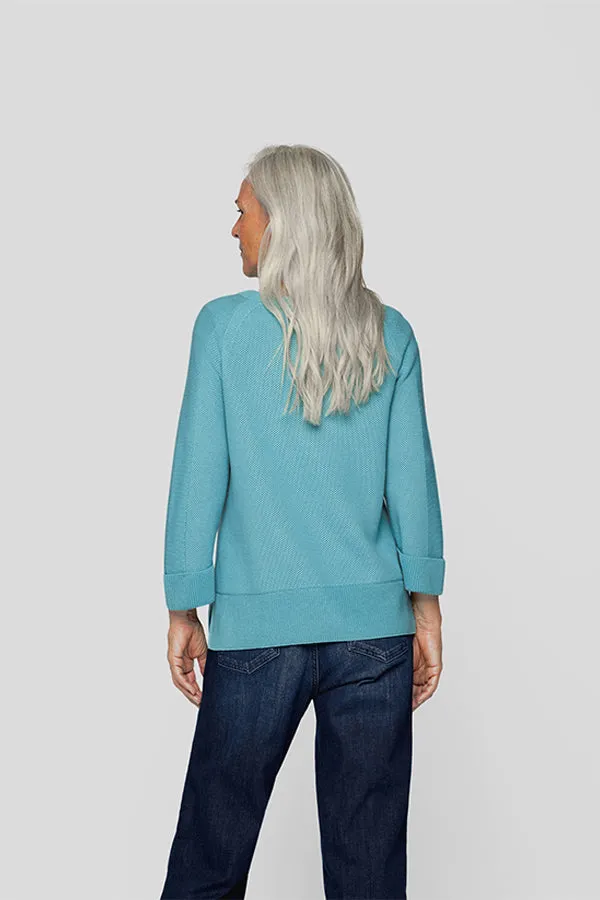 Rabe & LecomteBLUE KNITTED SWEATER