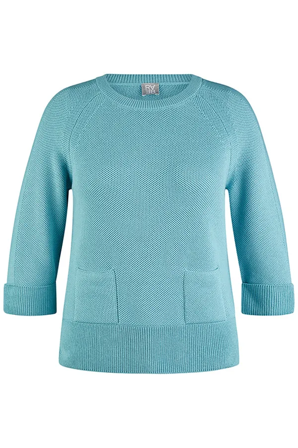 Rabe & LecomteBLUE KNITTED SWEATER