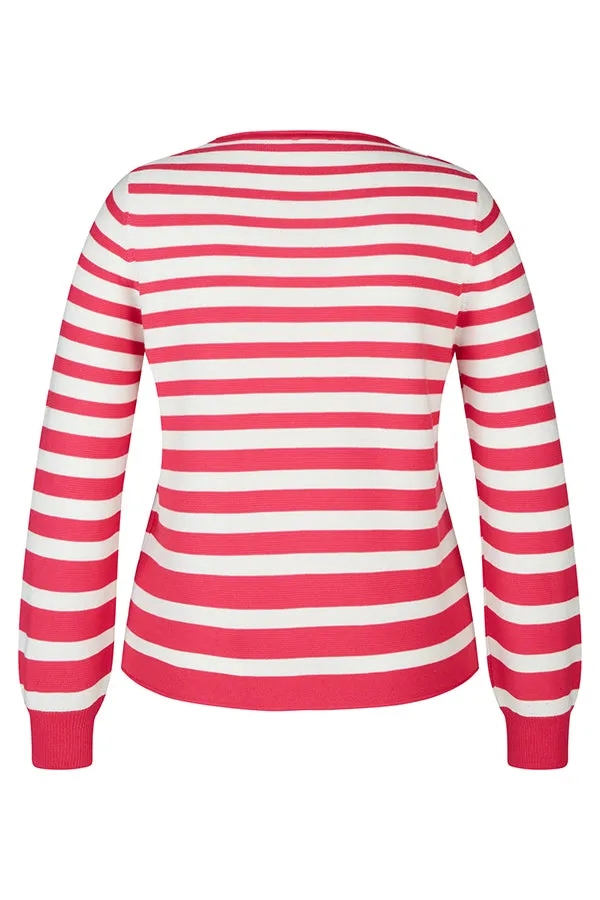 Rabe & LecomteMAGENTA STRIPED SWEATER