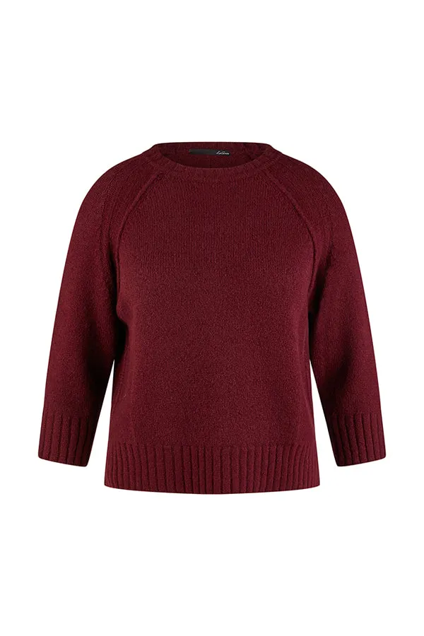 Rabe & LecomteRED 3/4 CREWNECK SWEATER