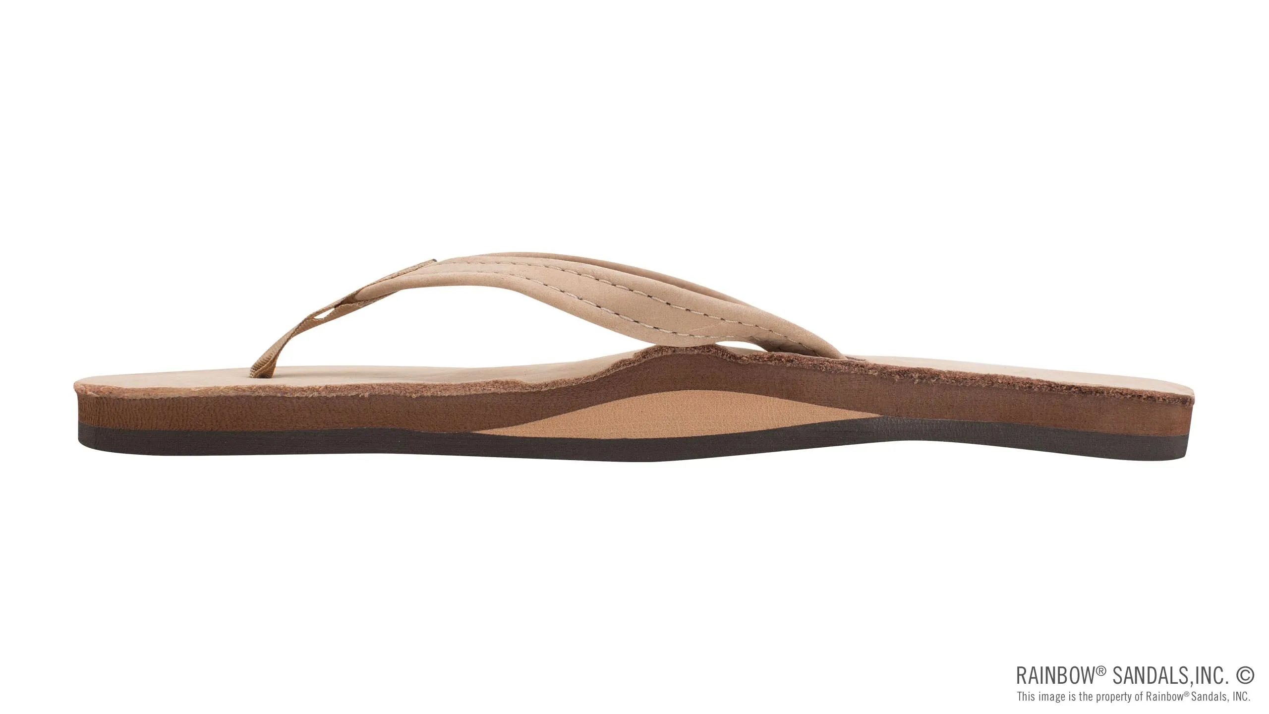 Rainbow Sandals Women's - Single Layer - 1/2 Strap - Sierra Brown