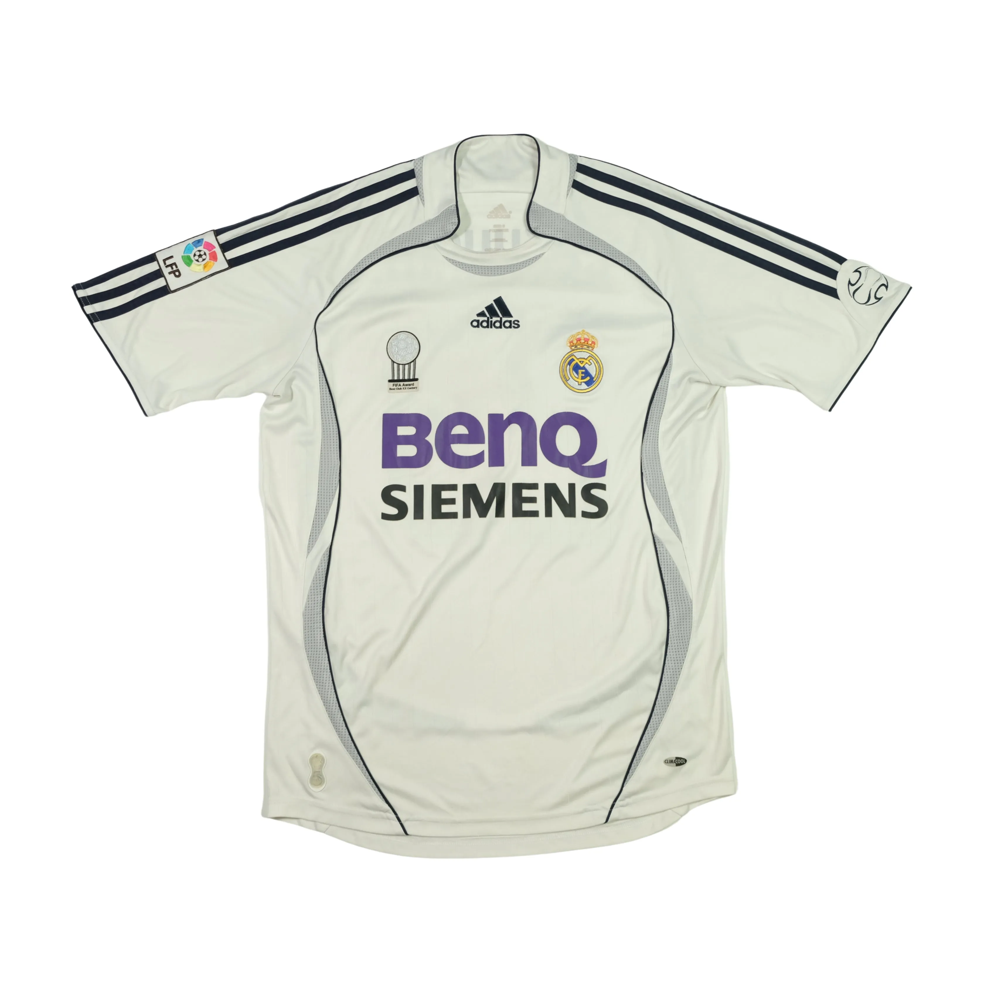 Real Madrid Original Beckham 2006/2007 Adidas Home Football Shirt Small/Medium