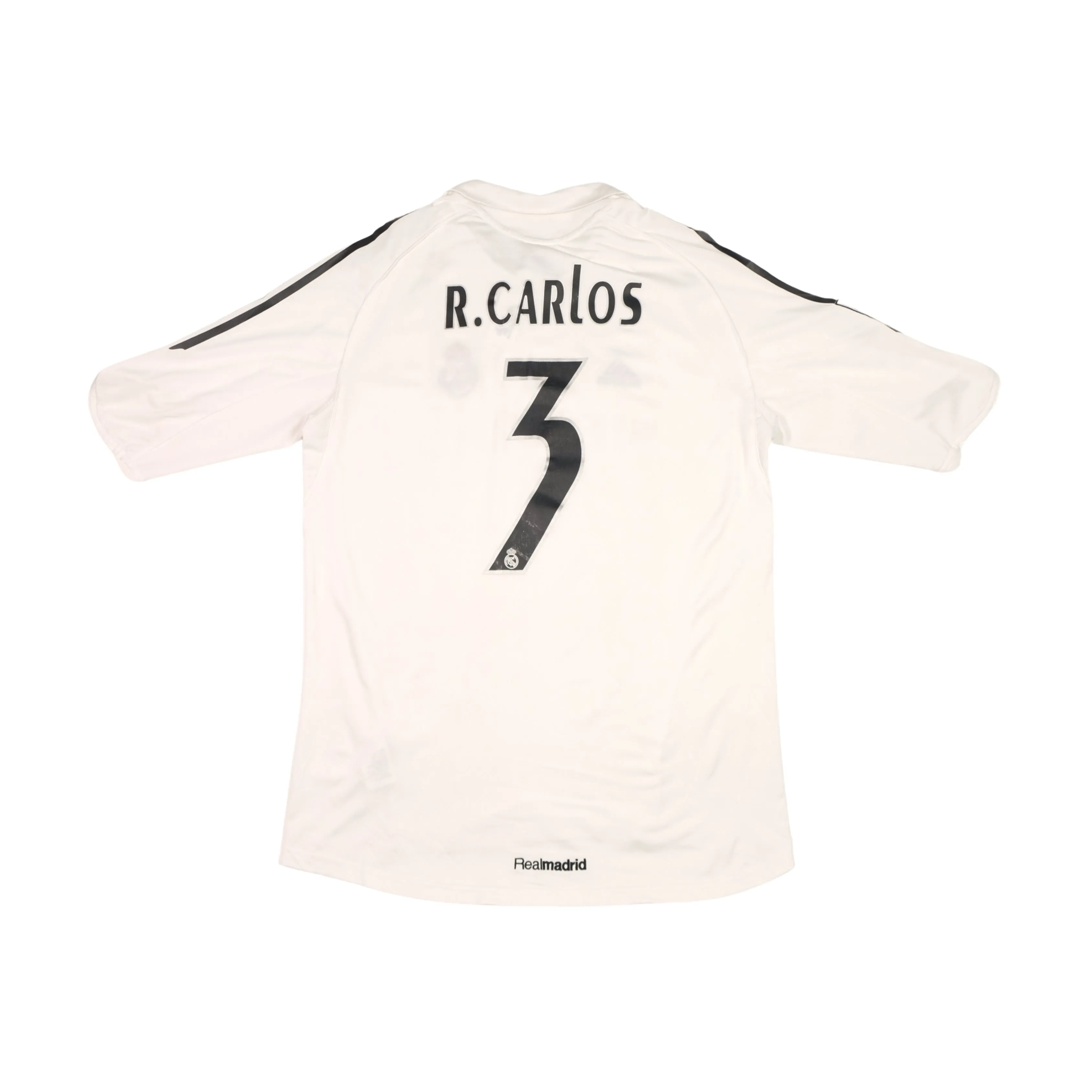 Real Madrid Original Roberto Carlos 2005/2006 Adidas Home Football Shirt Large