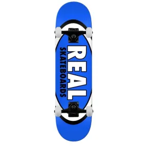 Real Team Classic Oval Complete Skateboard Blue 8.5