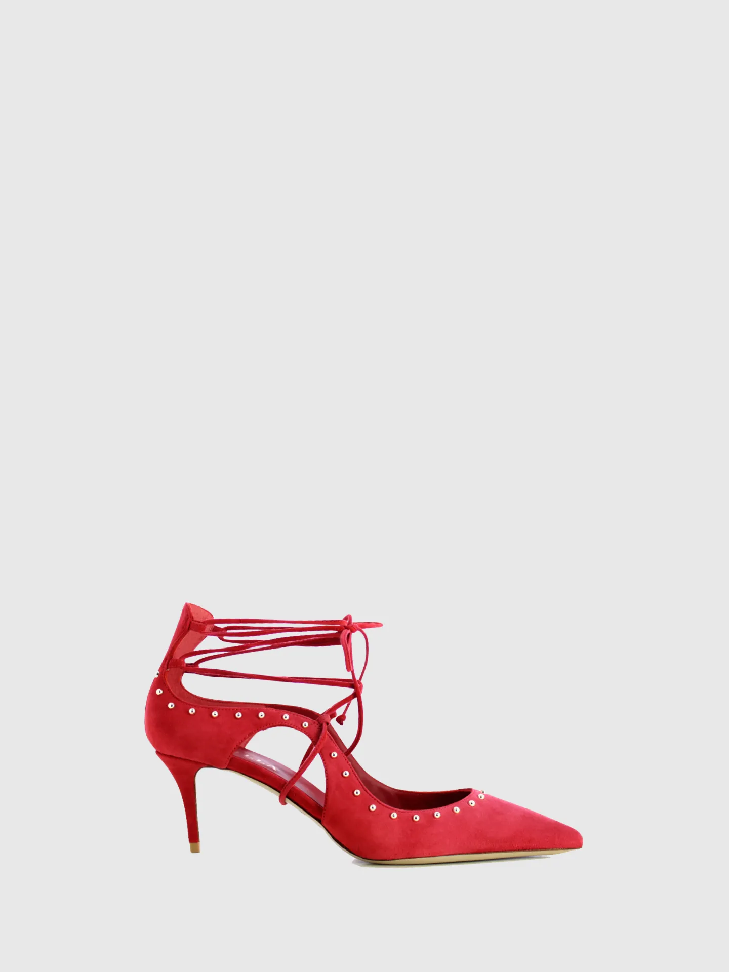 Red Ankle Strap Sandals