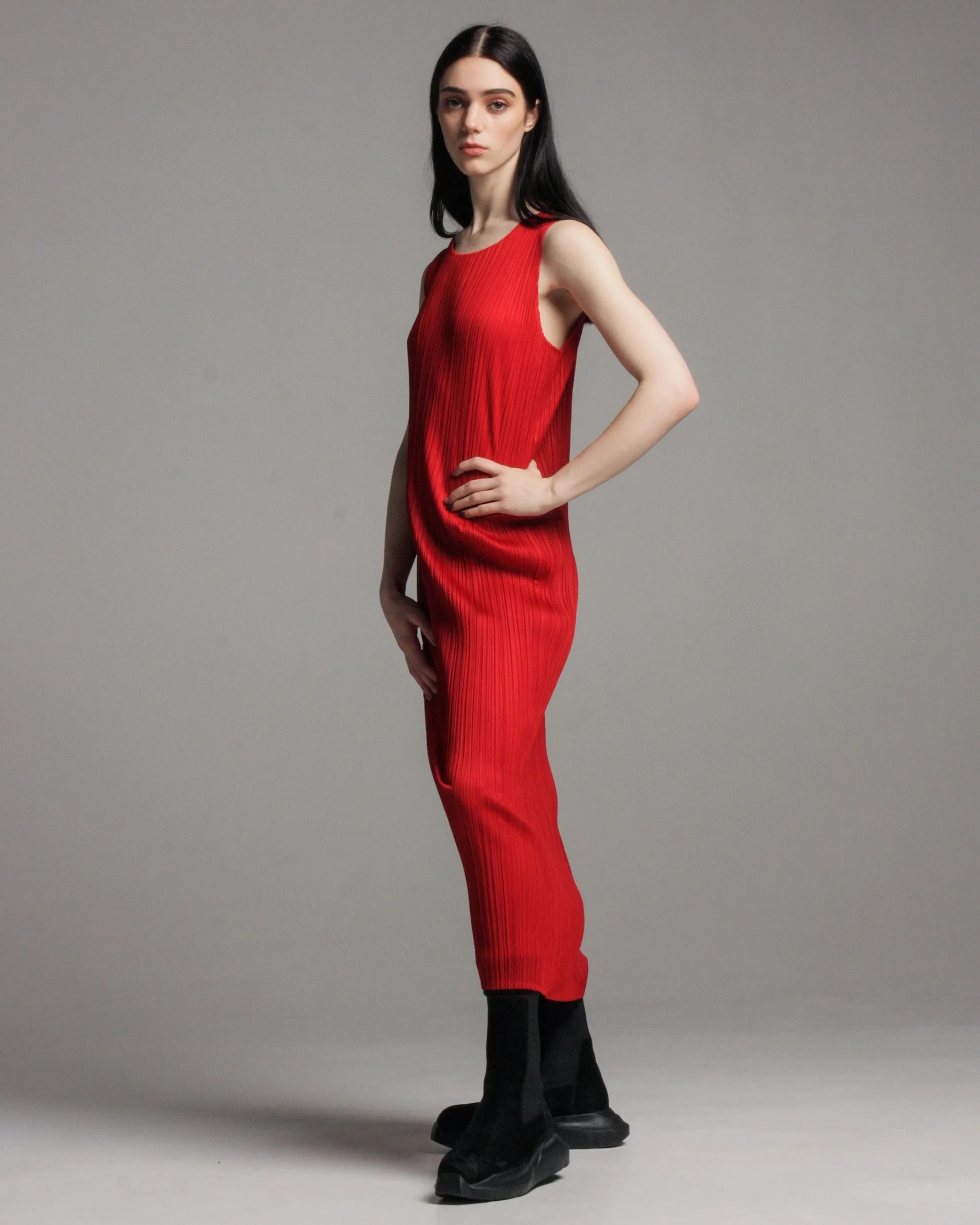 Red Basic Tank Dress