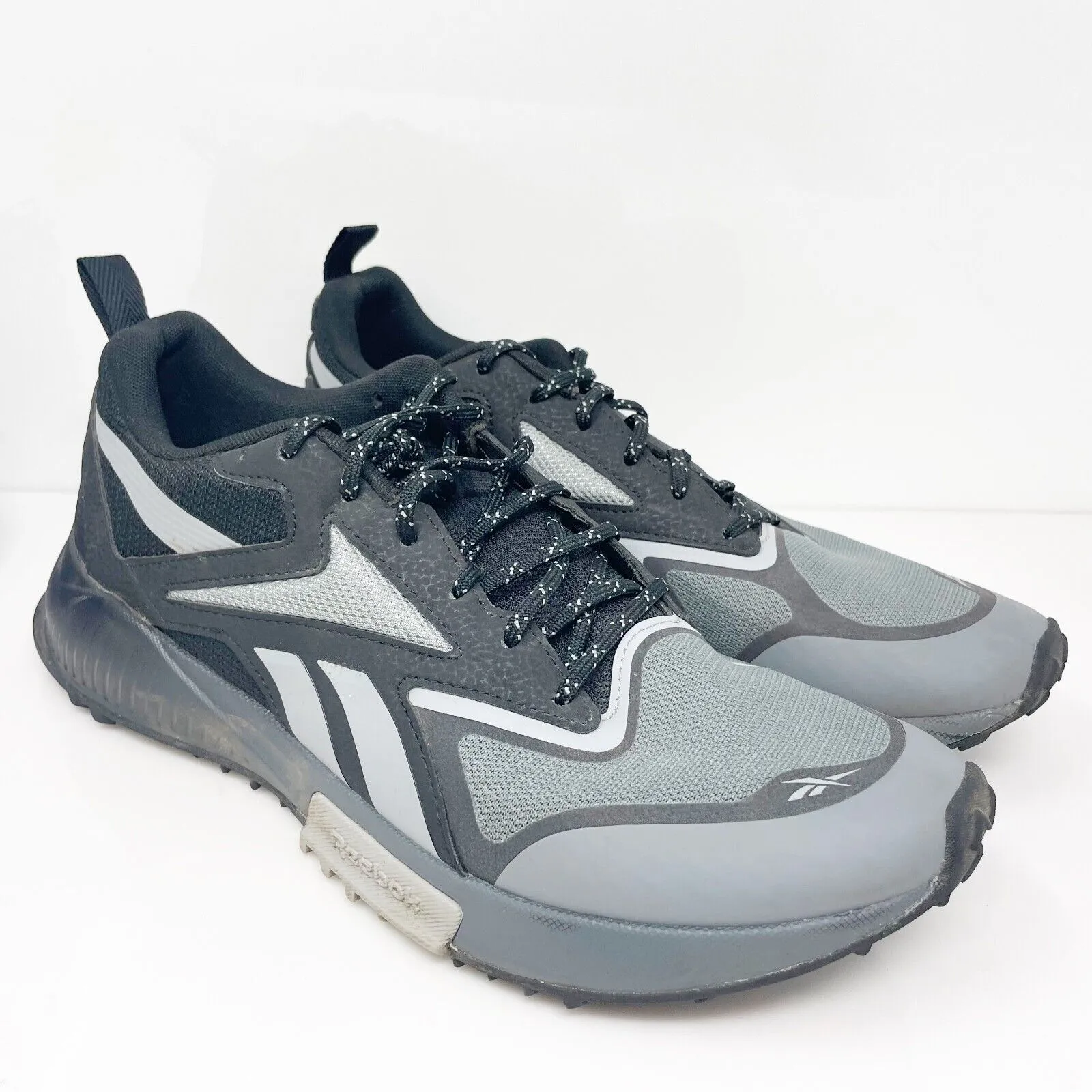 Reebok Mens Lavante Trail 2 GY1457 Gray Running Shoes Sneakers Size 10.5
